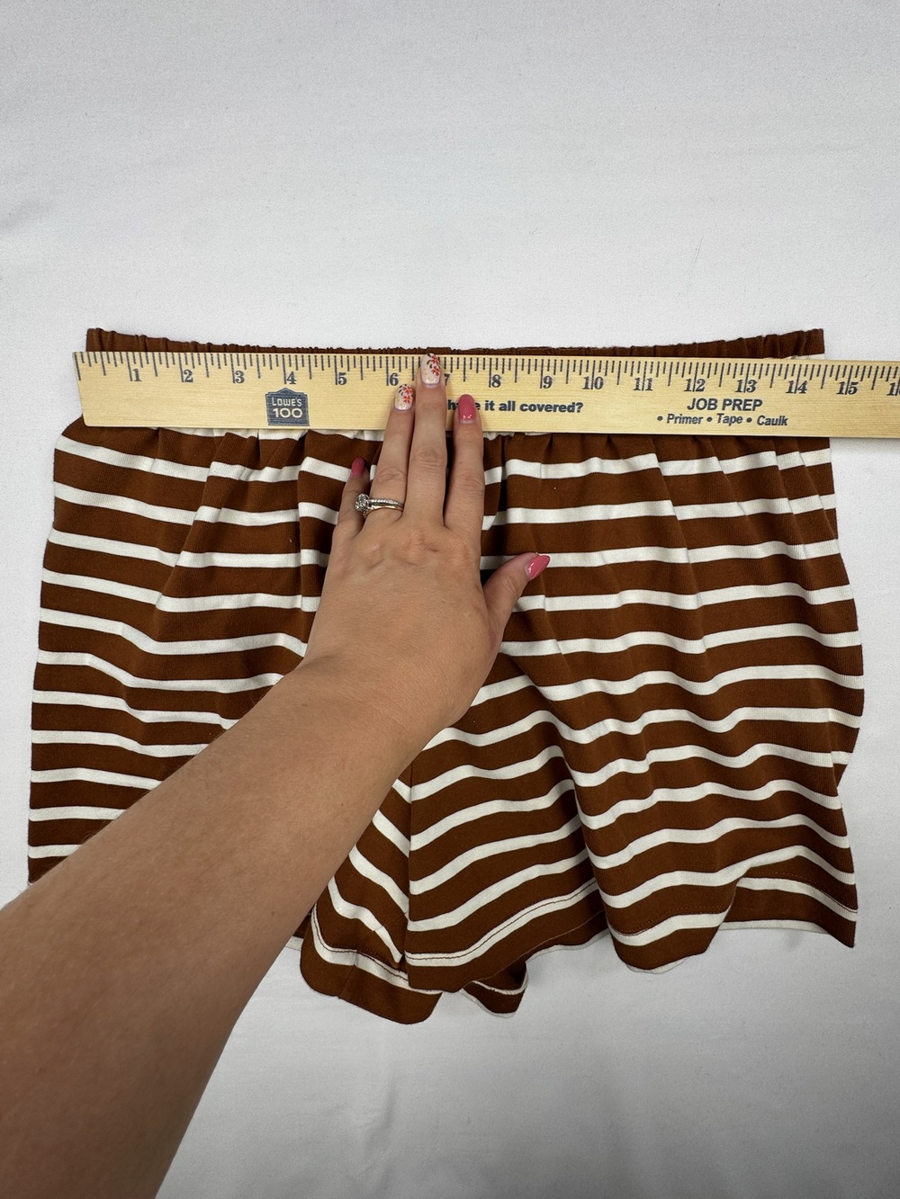 Tuckernuck Brown and White Striped Cotton Shorts - Size M - Picture 6 of 12
